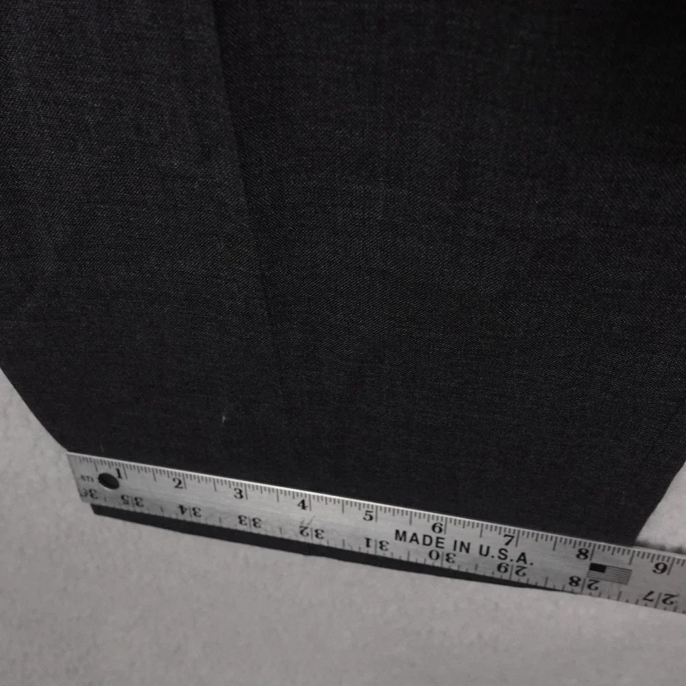 Lauren Ralph Lauren Total Comfort Charcoal Gray Pleated Dress Pants Mens 35x32